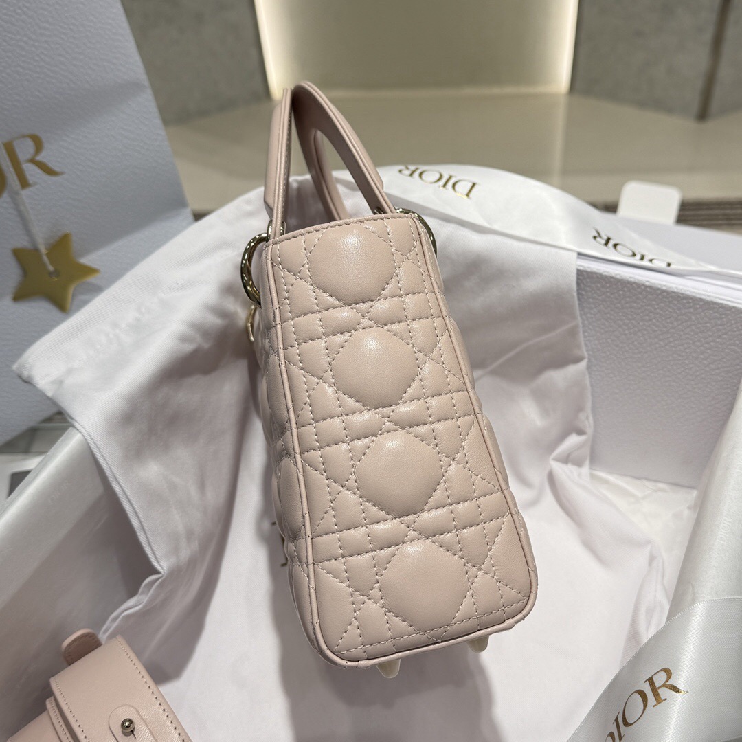 Small Lady Dior Bag Cannage Lambskin - image 4