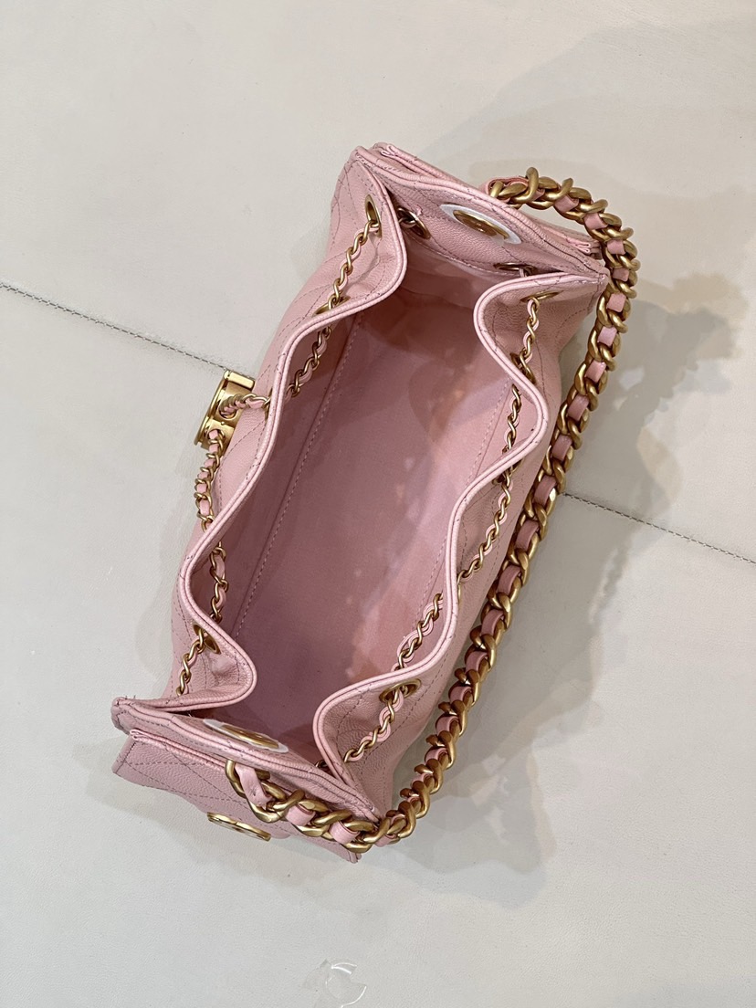 CHANEL 25bag Calfskin Sakura Pink MINI - image 6