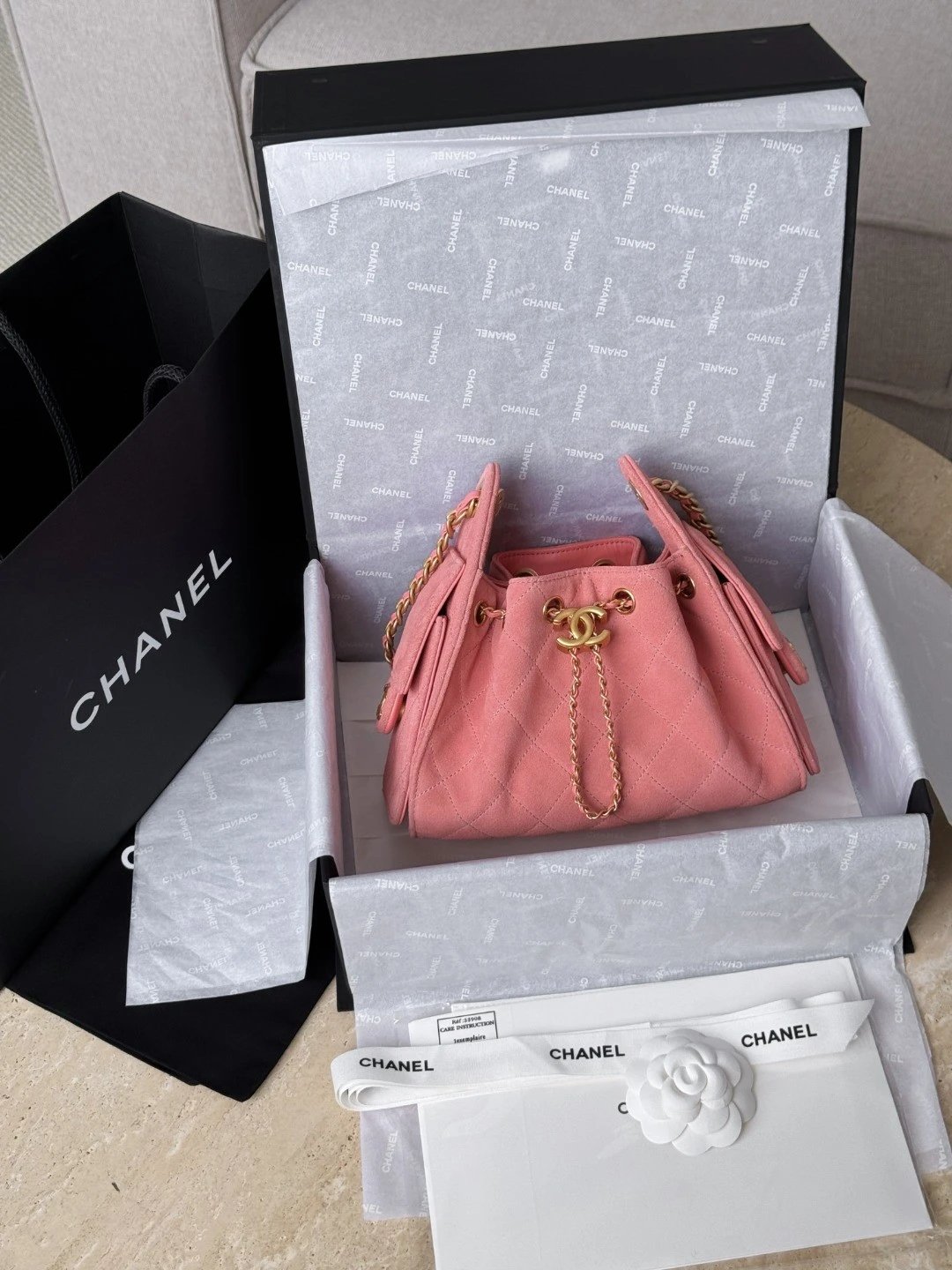 CHANEL 26C MINI Hobobag Suede - image 8