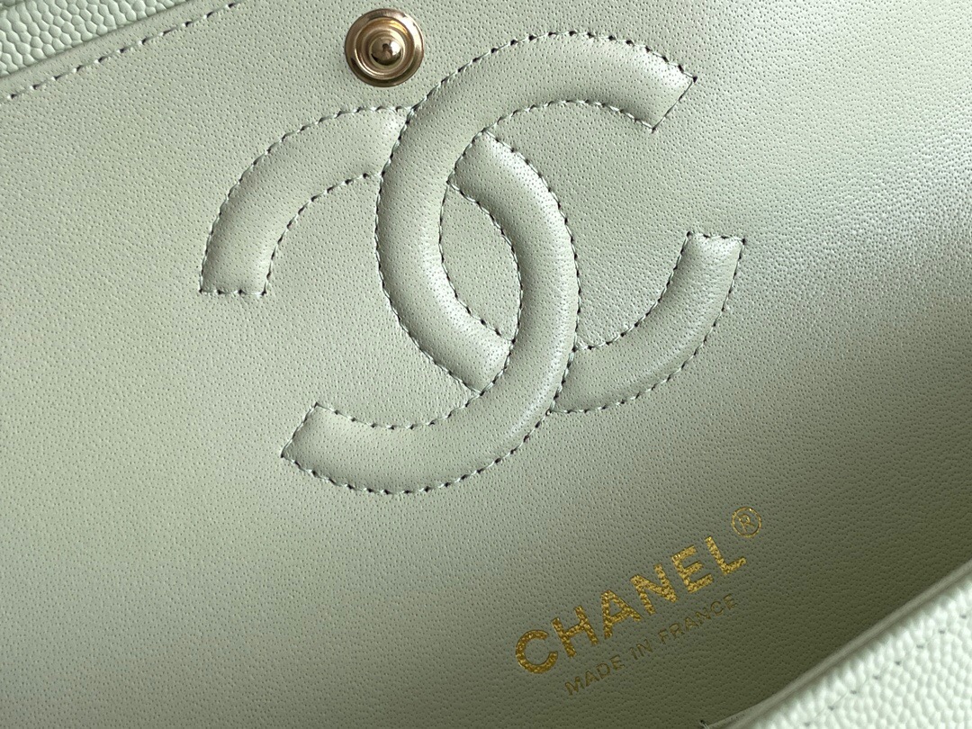 CHANEL Classique Flap Medium Handbag Caviar Leather - image 10