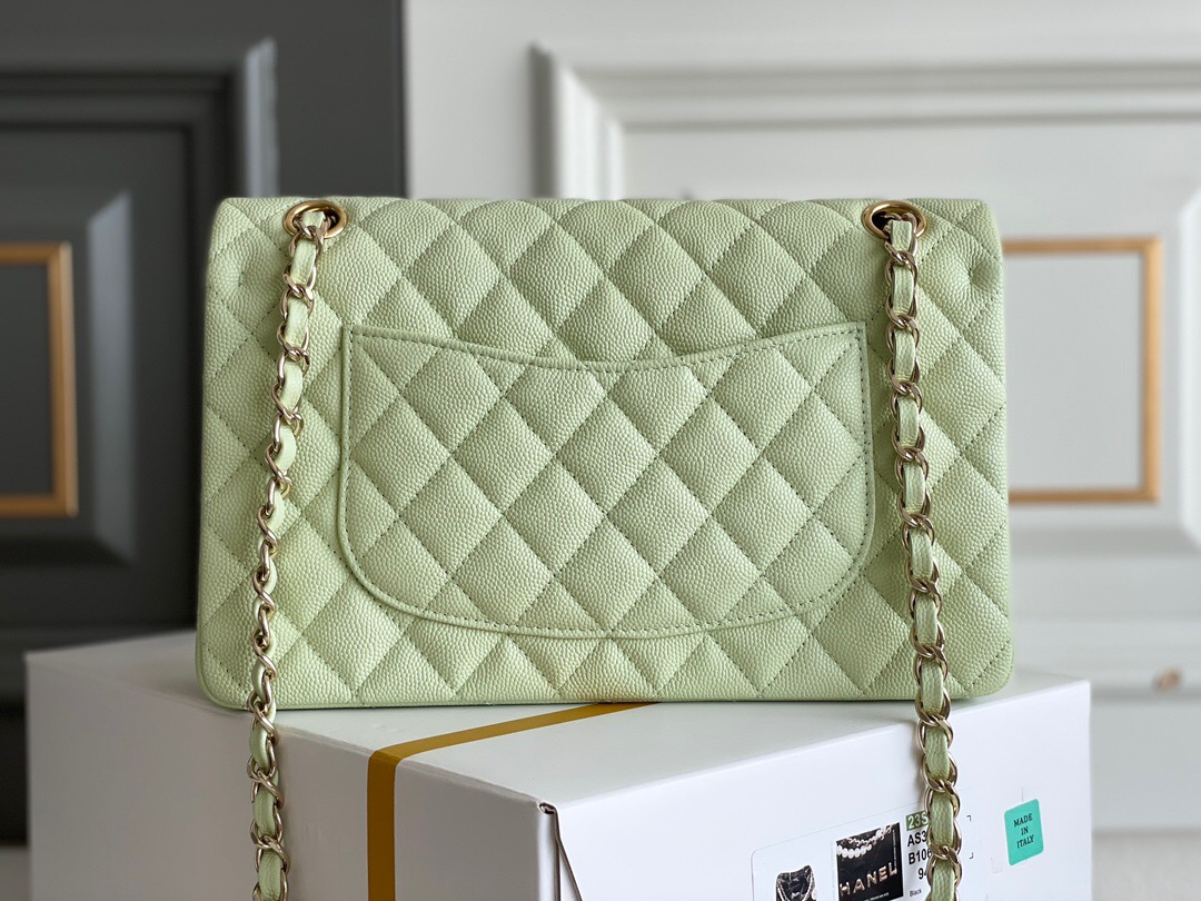 CHANEL Classique Flap Medium Handbag Caviar Leather - image 4