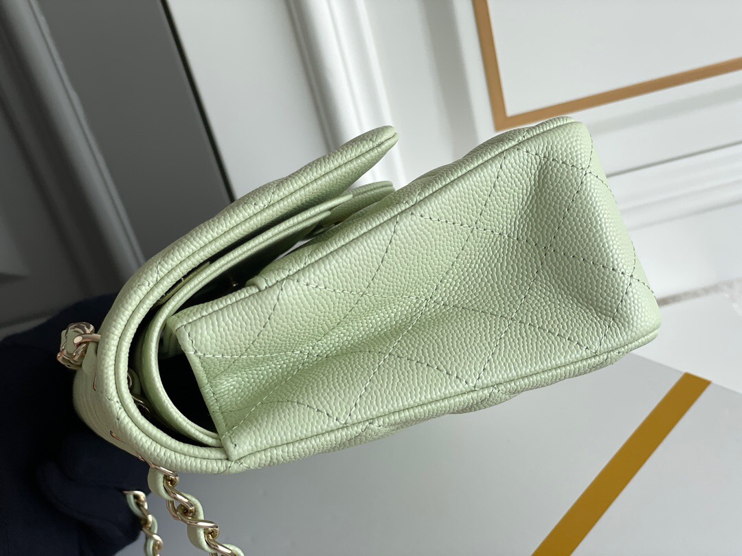 CHANEL Classique Flap Medium Handbag Caviar Leather - image 3