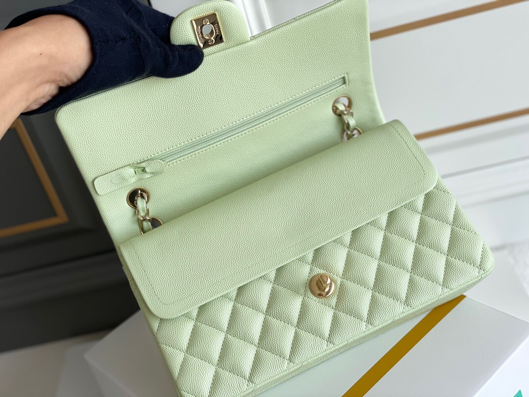 CHANEL Classique Flap Medium Handbag Caviar Leather - image 6