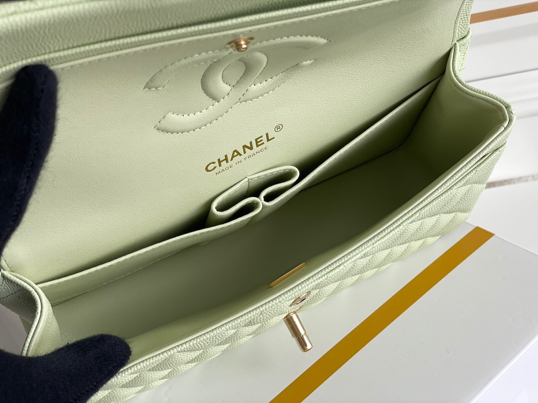 CHANEL Classique Flap Medium Handbag Caviar Leather - image 7