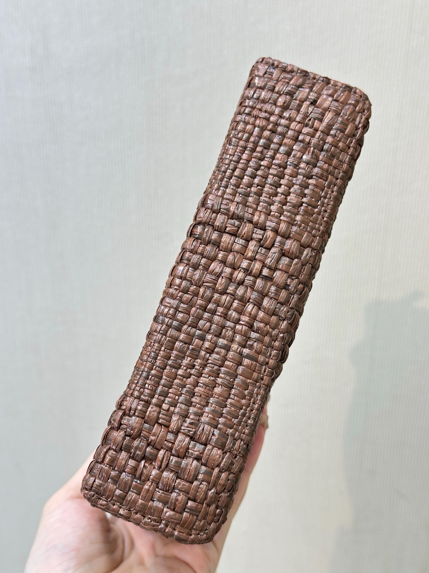 CHANEL Classic Vanity with Chain Braided Raffia Brown - image 5