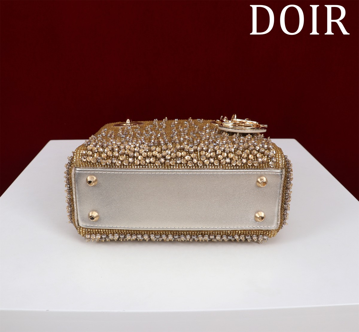 Micro Lady dior Embroidered Pearl Decoration, Calfskin and Satin - image 5