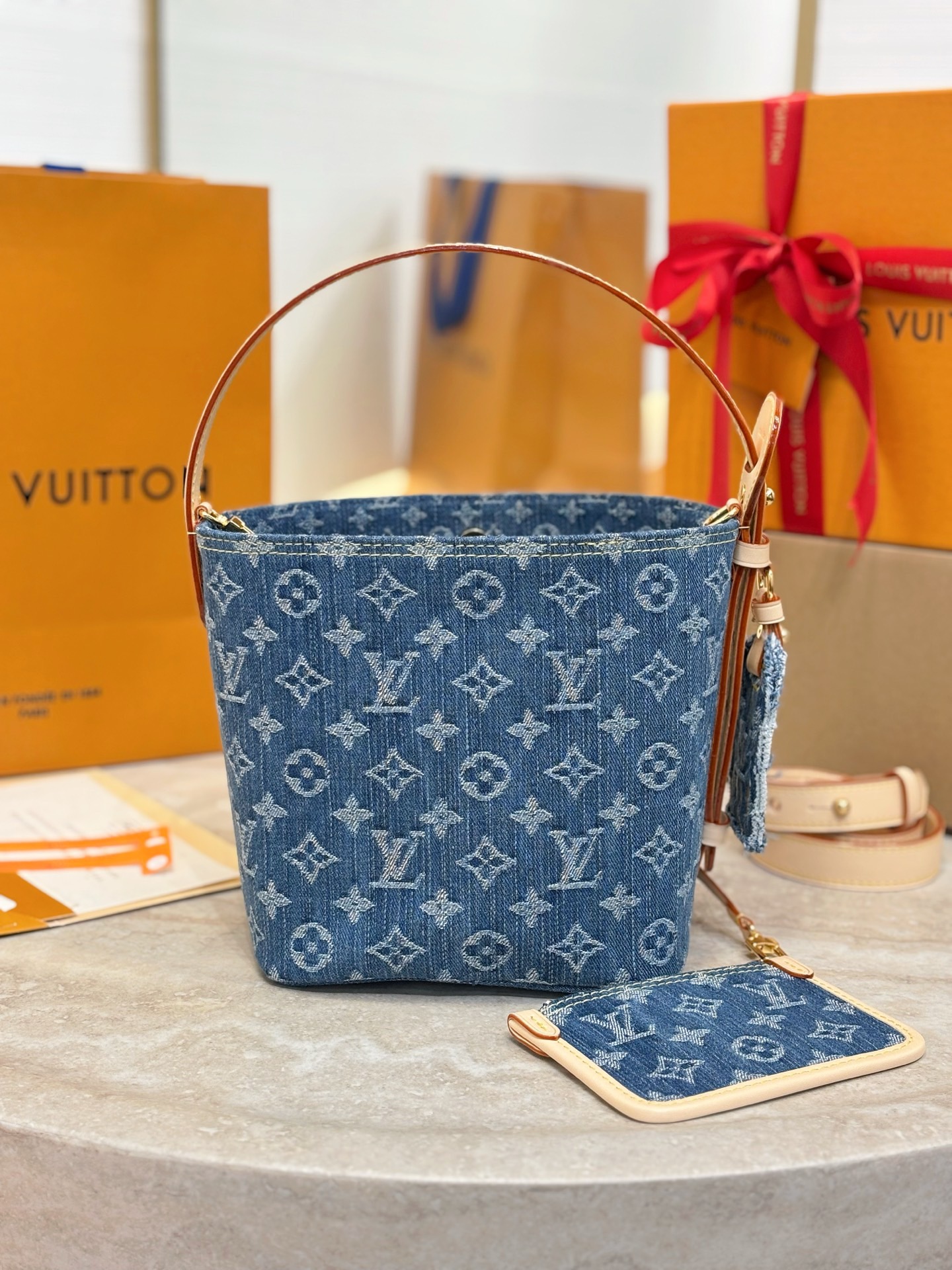 LV All in BB Denim M28107 - image 3