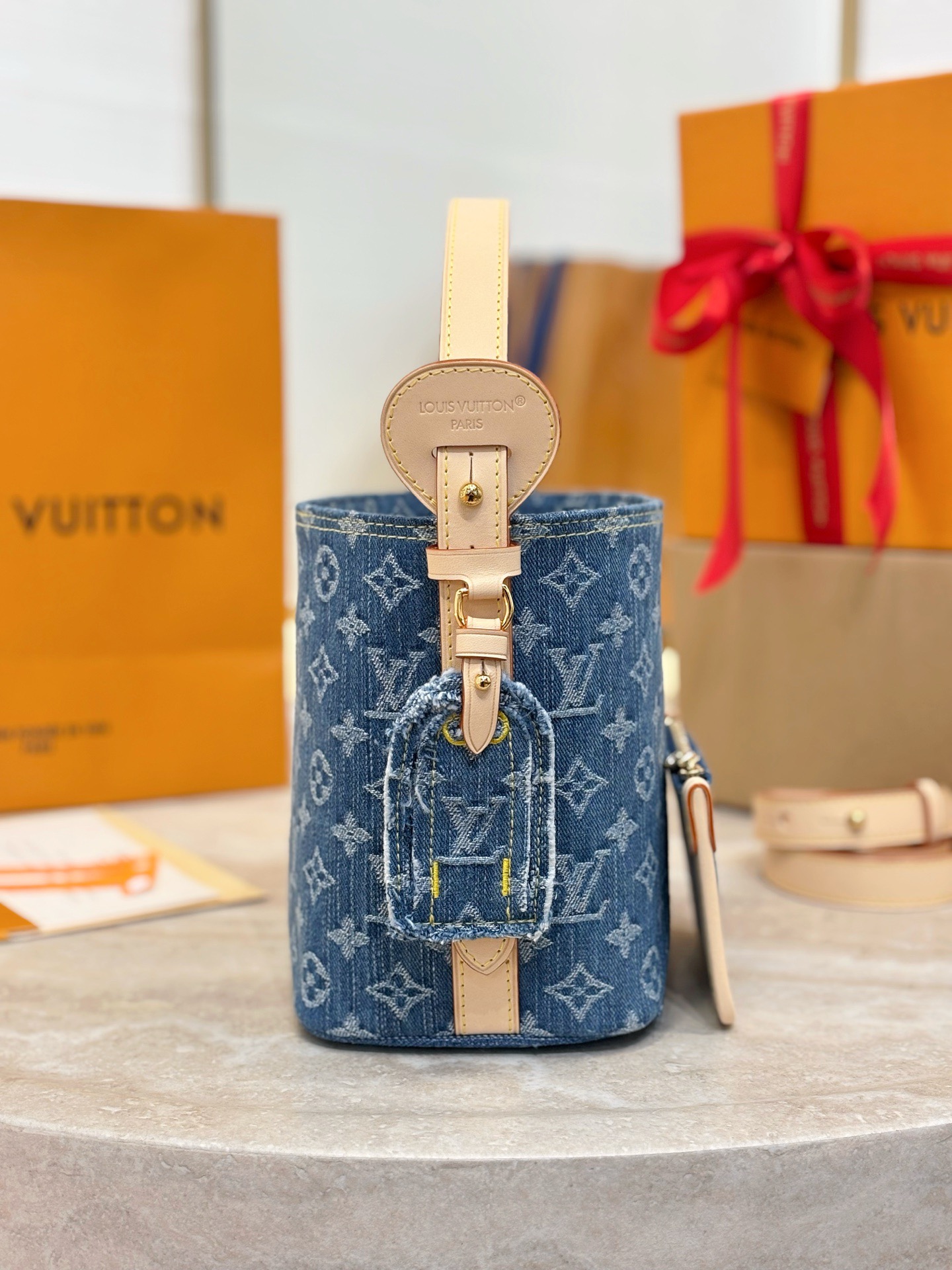LV All in BB Denim M28107 - image 4