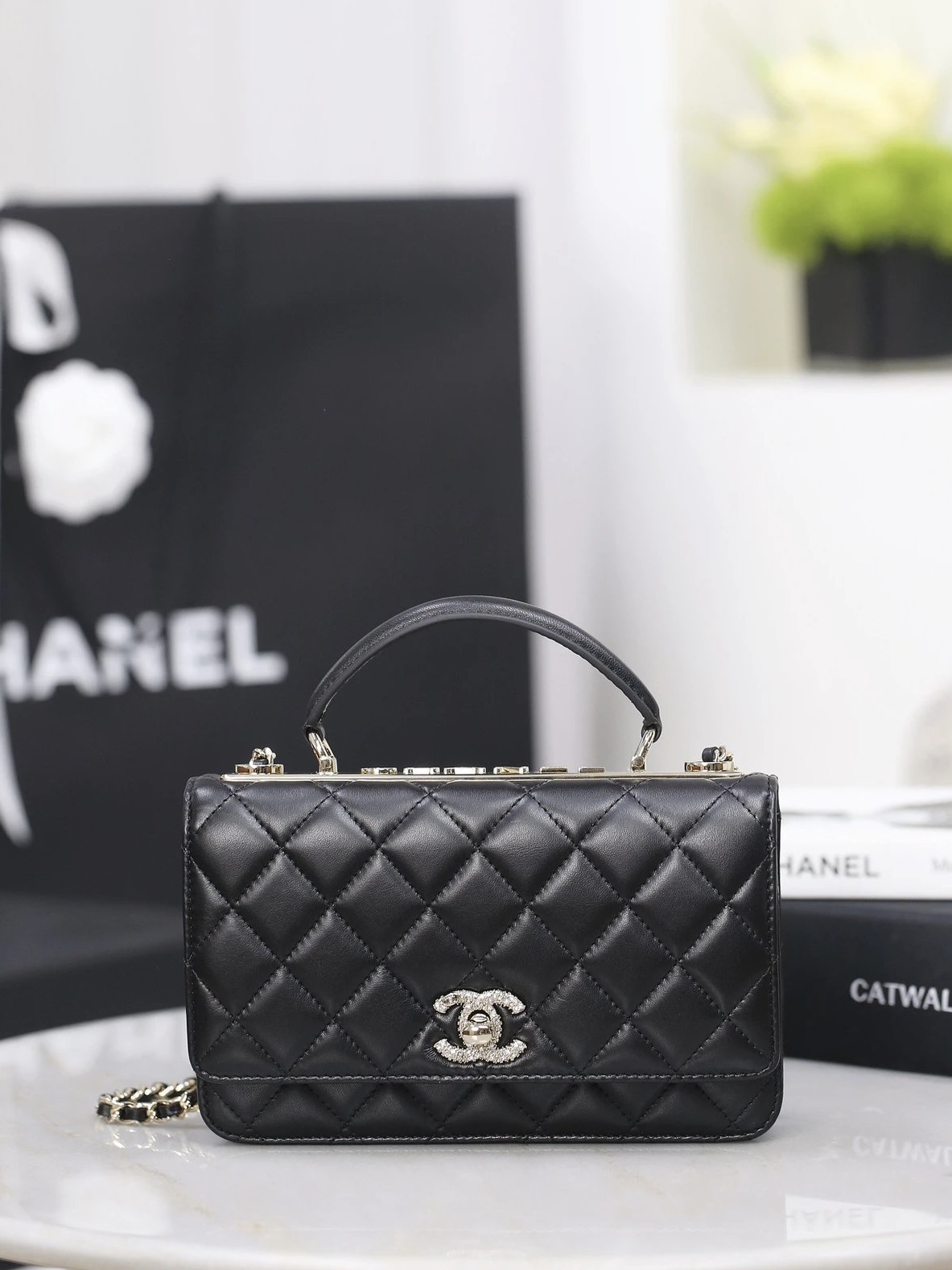 CHANEL 25S Lambskin & Crystal WOC - image 2