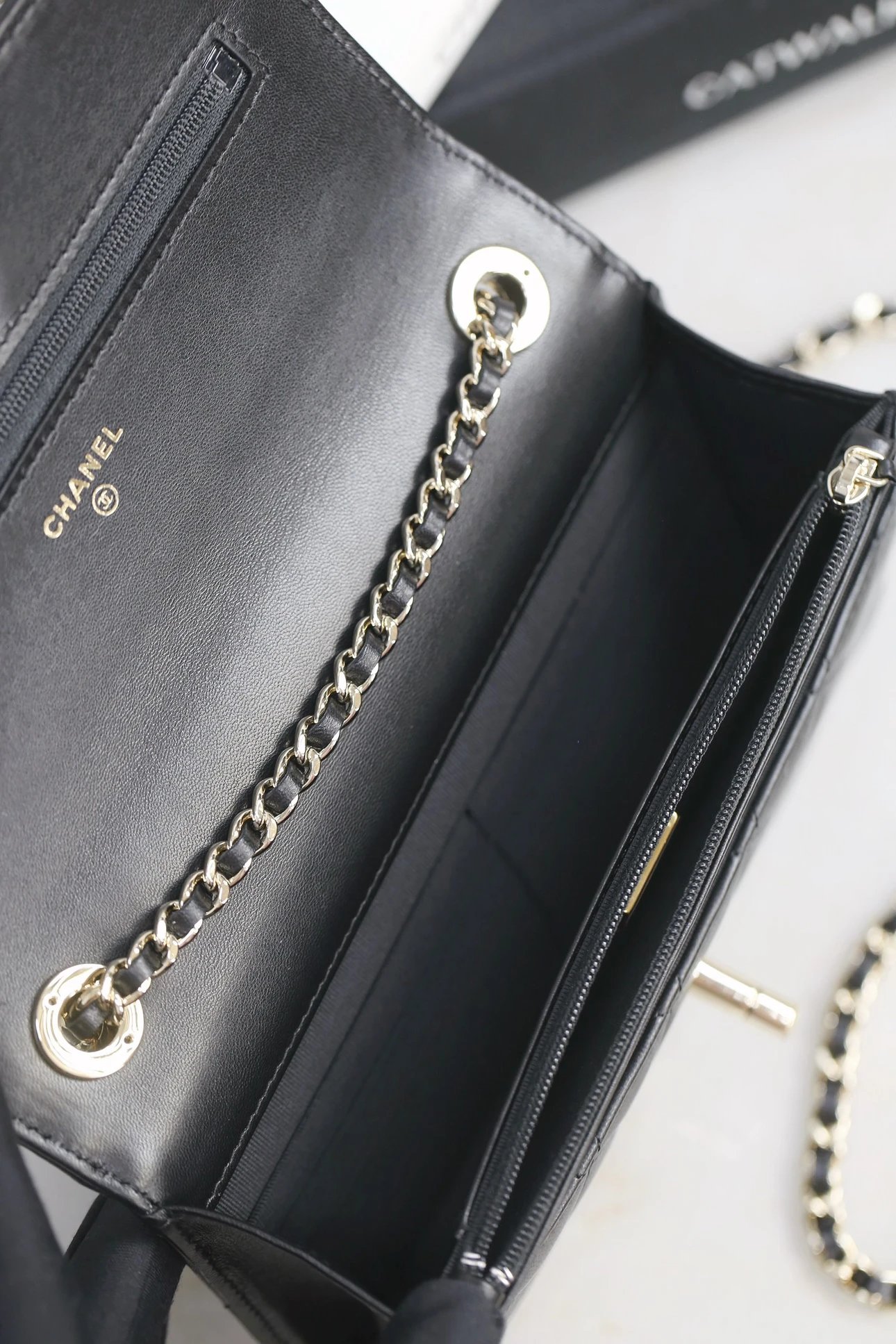 CHANEL 25S Lambskin & Crystal WOC - image 7