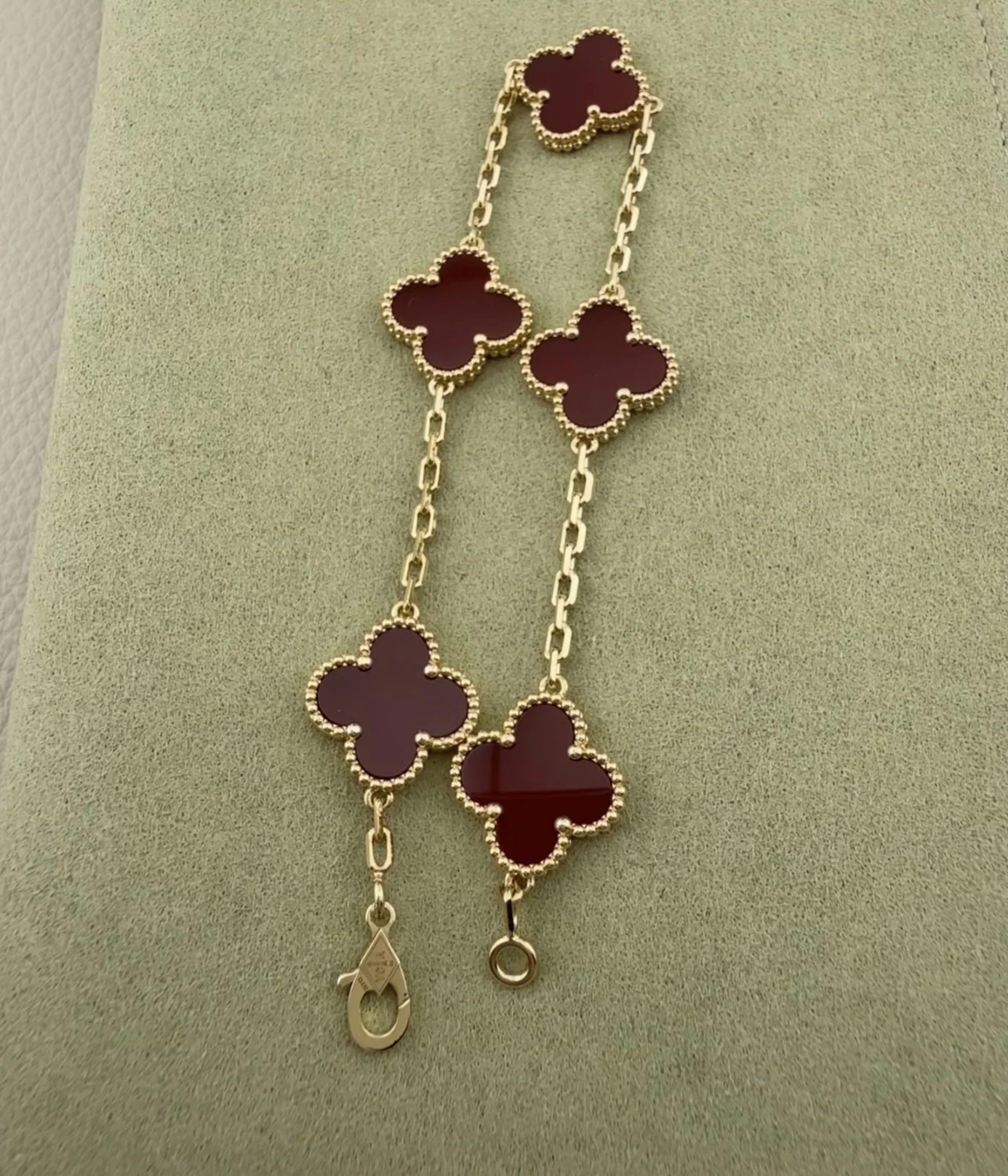 VCA Vintage Alhambra pendant- Red Carnelian - image 2