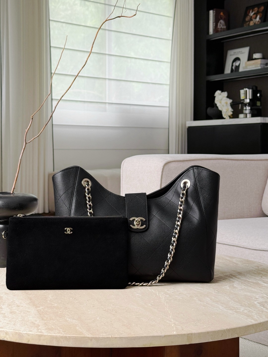 CHANEL Tote Bag Grained Calfskin - image 2