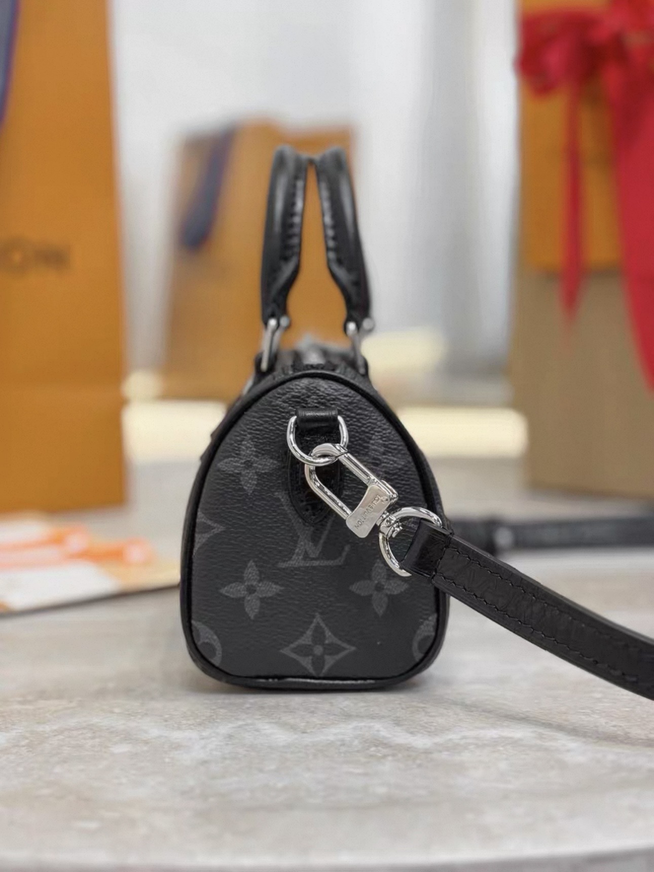 LV Nano Speedy In All Black M26573 - image 3