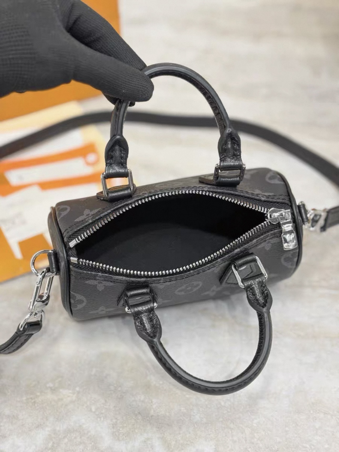 LV Nano Speedy In All Black M26573 - image 5