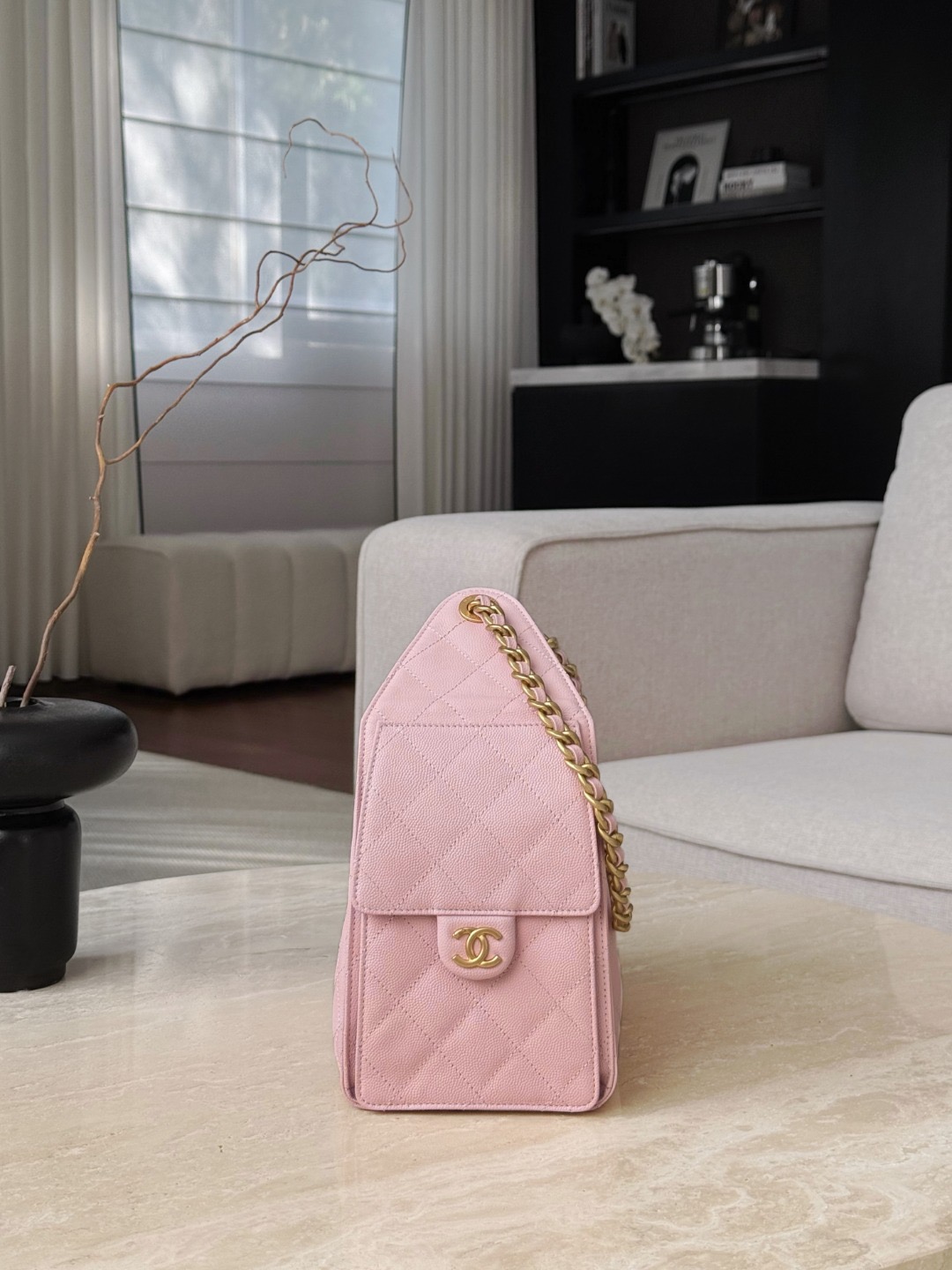CHANEL 25A Hobo Bag Caviar leather In Light Pink - image 3
