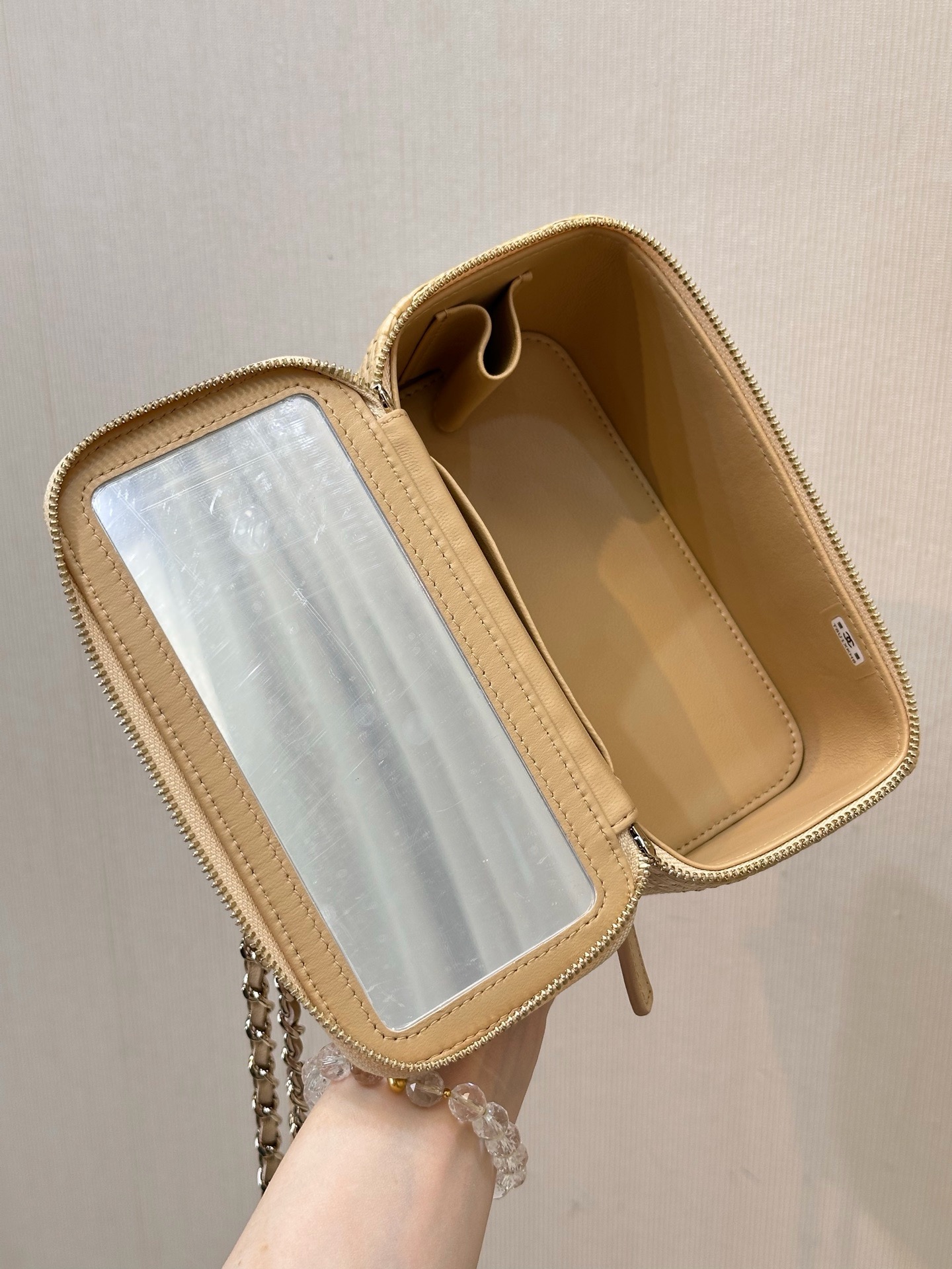 CHANEL CLASSIC LONG VANITY WITH CHAIN Braided Raffia - image 7