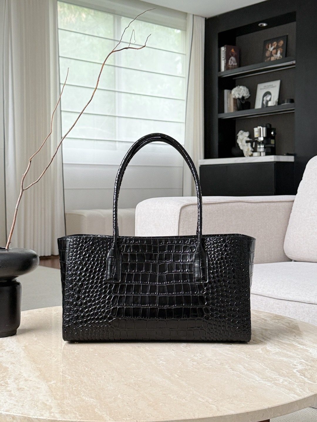 CHANEL Small Tote bag Crocodile embossed calfskin - image 3