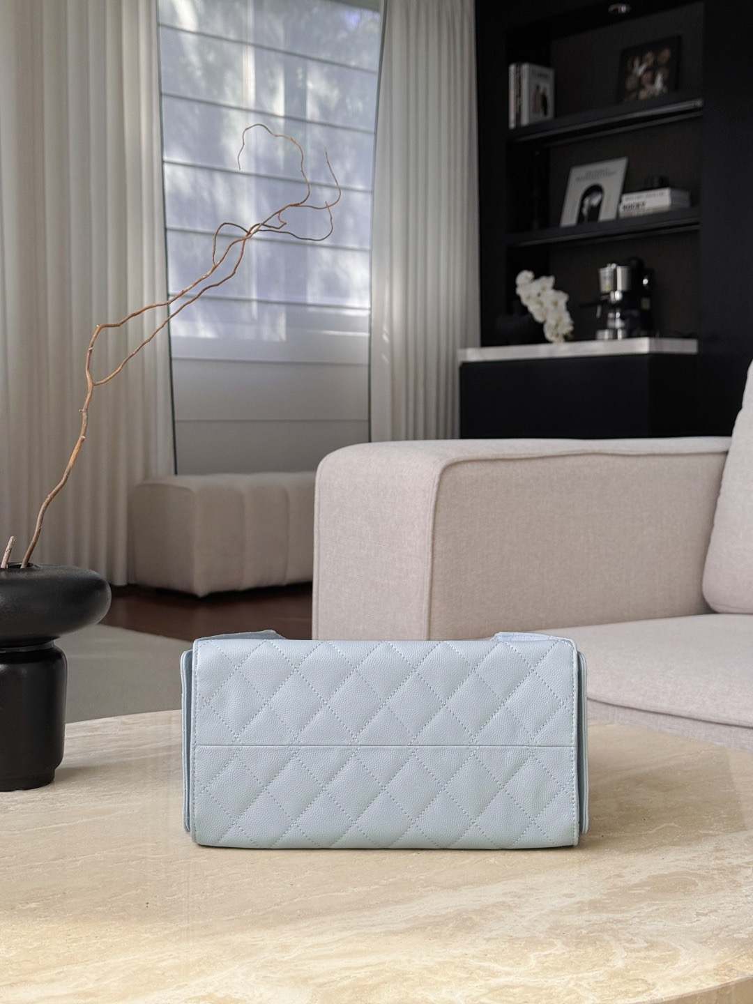 CHANEL 25A Hobo Bag Caviar leather In Light Blue - image 5