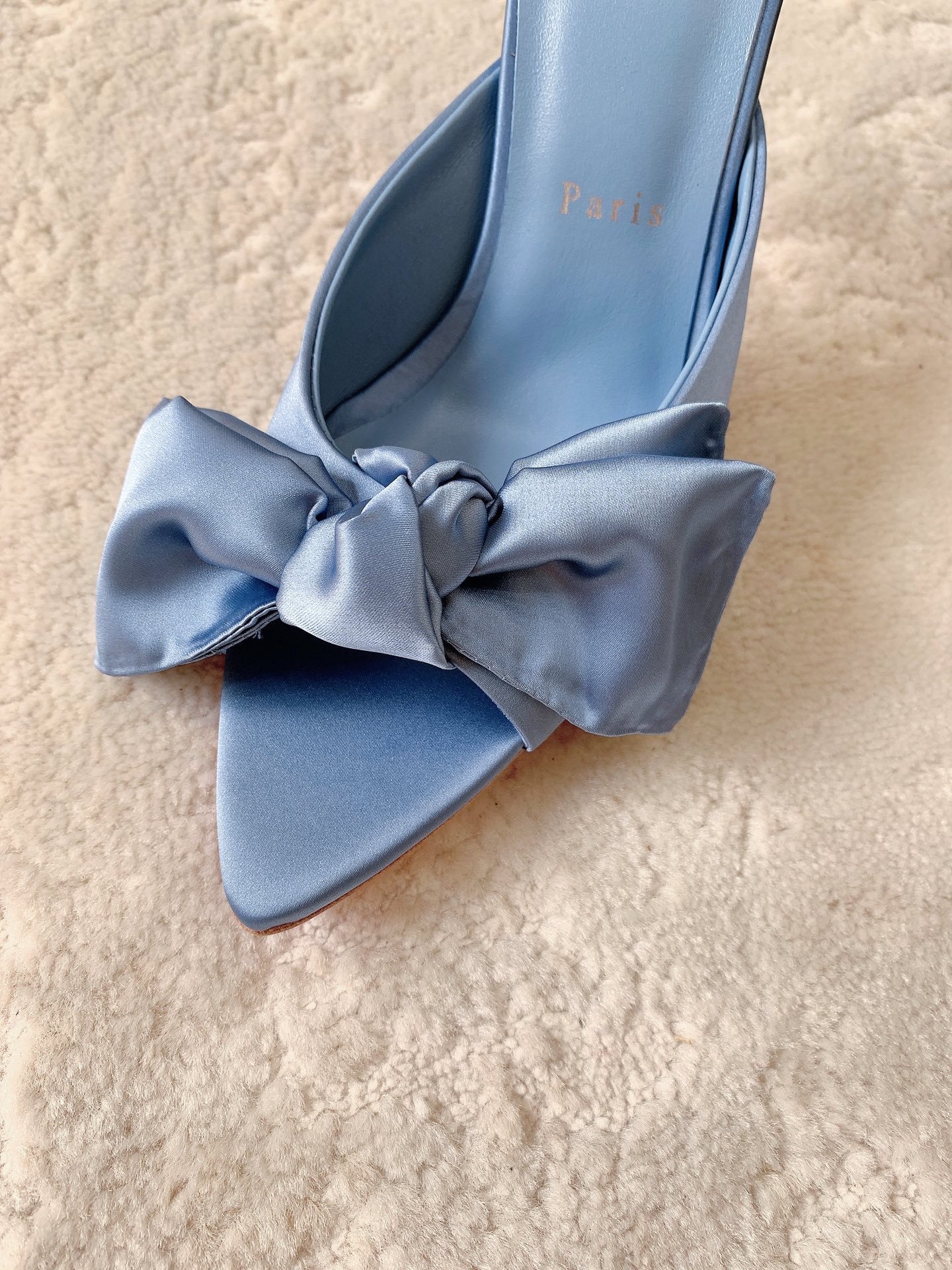 CL Mulazee bow-detail silk taffeta mules - image 7