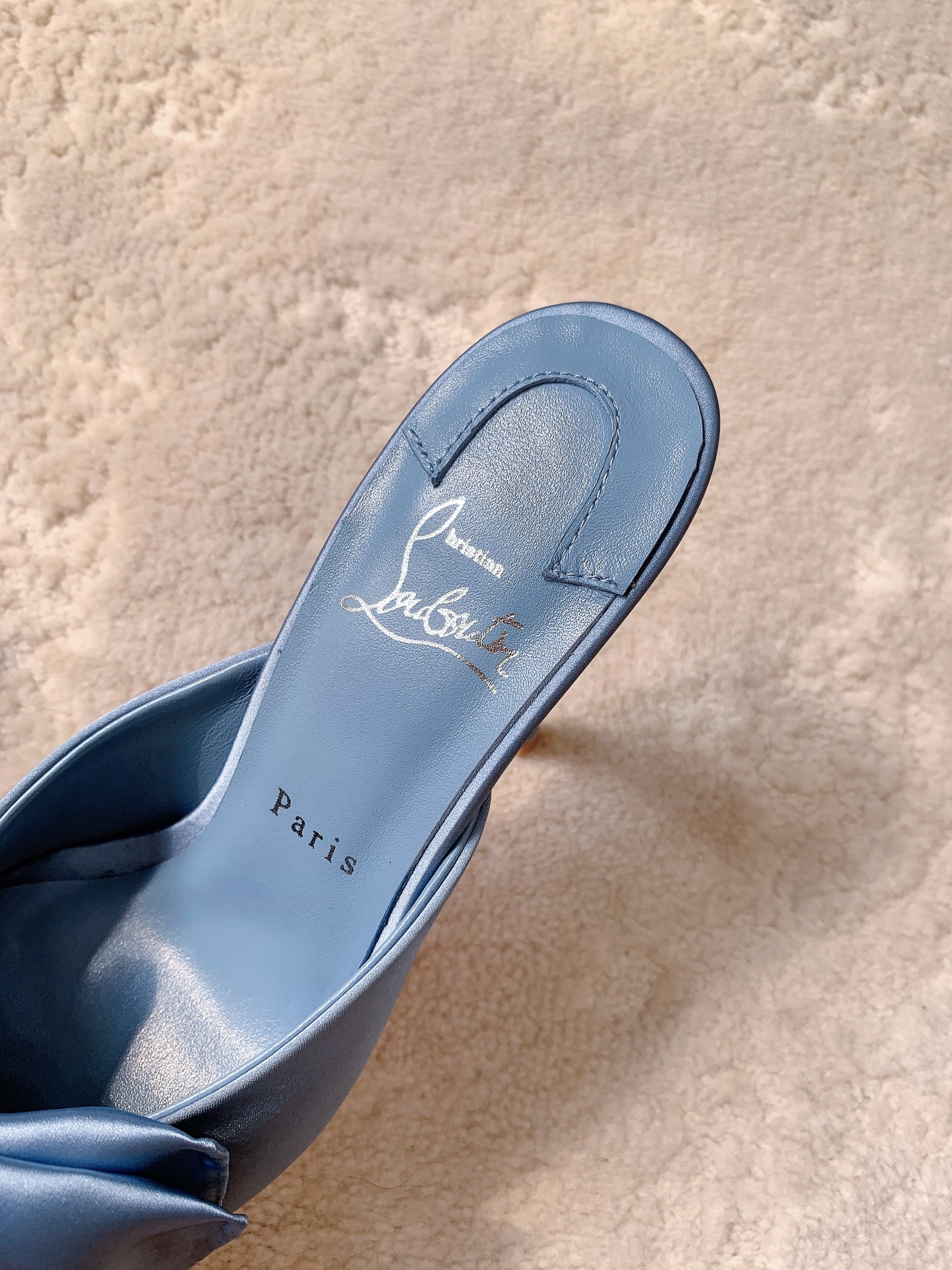 CL Mulazee bow-detail silk taffeta mules - image 8
