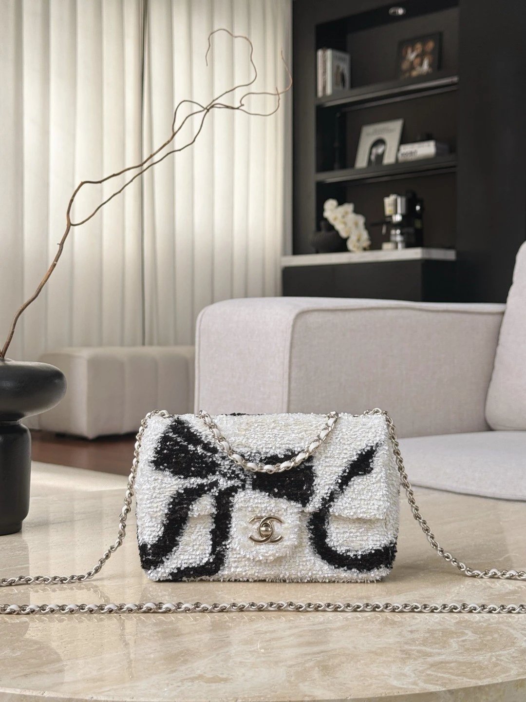 CHANEL Sequin Flap Bag - image 2
