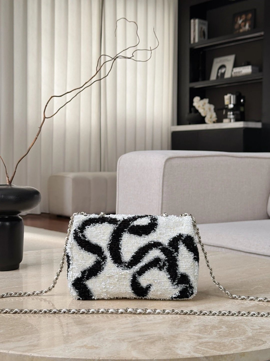 CHANEL Sequin Flap Bag - image 3