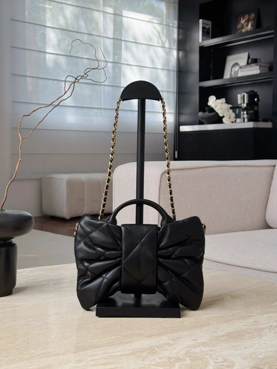 CHANEL bow bag Shiny lambskin - image 3