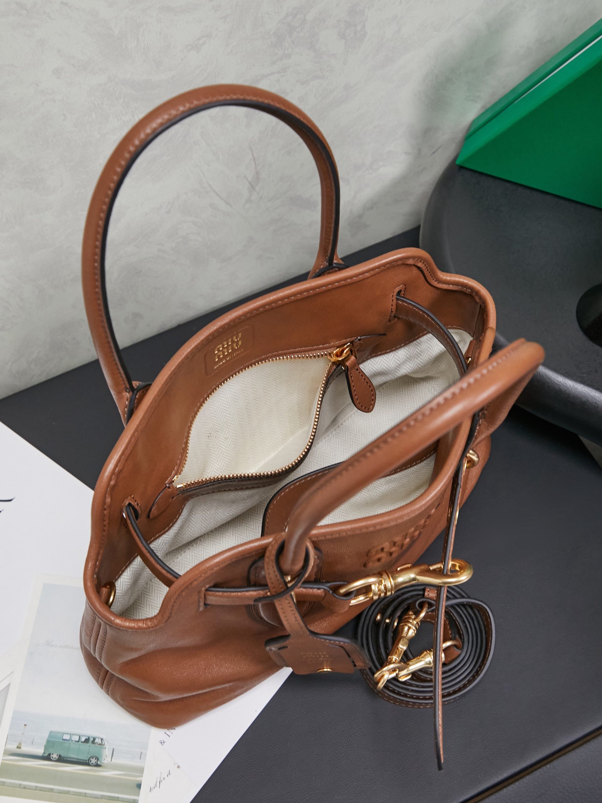 MIUMIU FROM THE RUNWAY Aventure nappa leather top-handle bag Medium - image 6