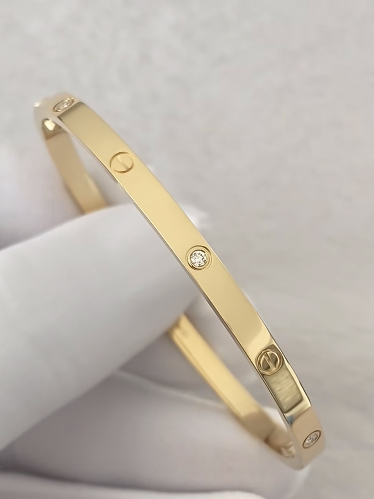 Cartier Love Bracelet Narrow version 4 Diamonds - image 2