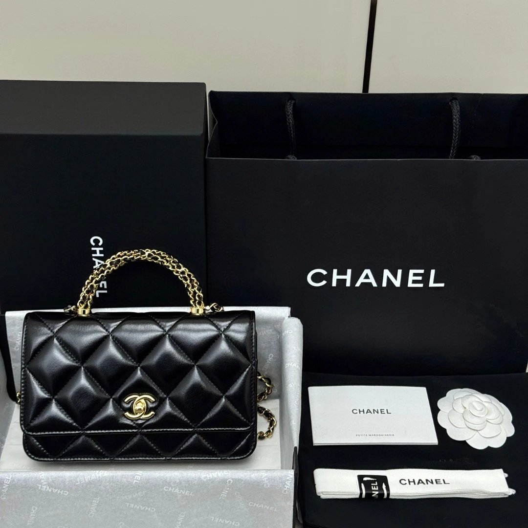 CHANEL Wallet On Chain Shiny Lambskin - image 14