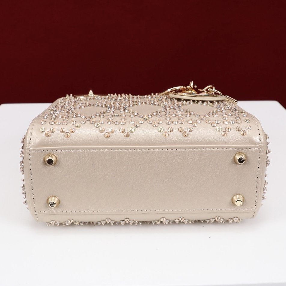 DIOR Champagne Gold Floral Design Fully Paved with Diamonds - image 5