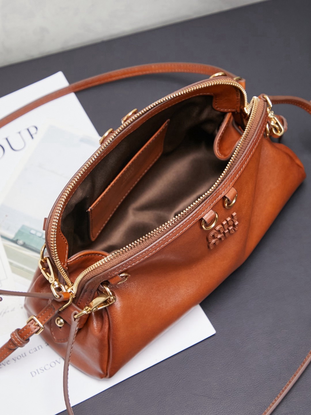 MIUMIU Caprice leather clutch - image 6