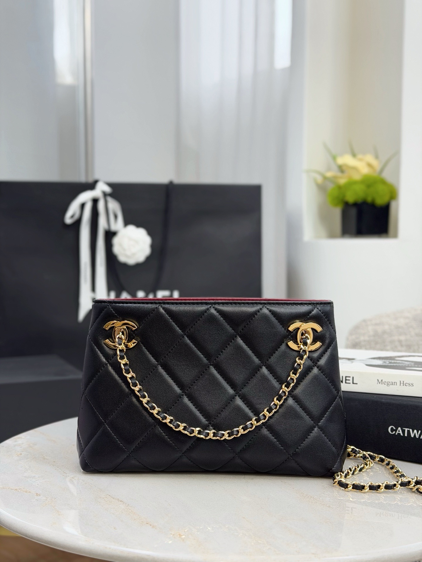 CHANEL Small Tote Lambskin - image 2
