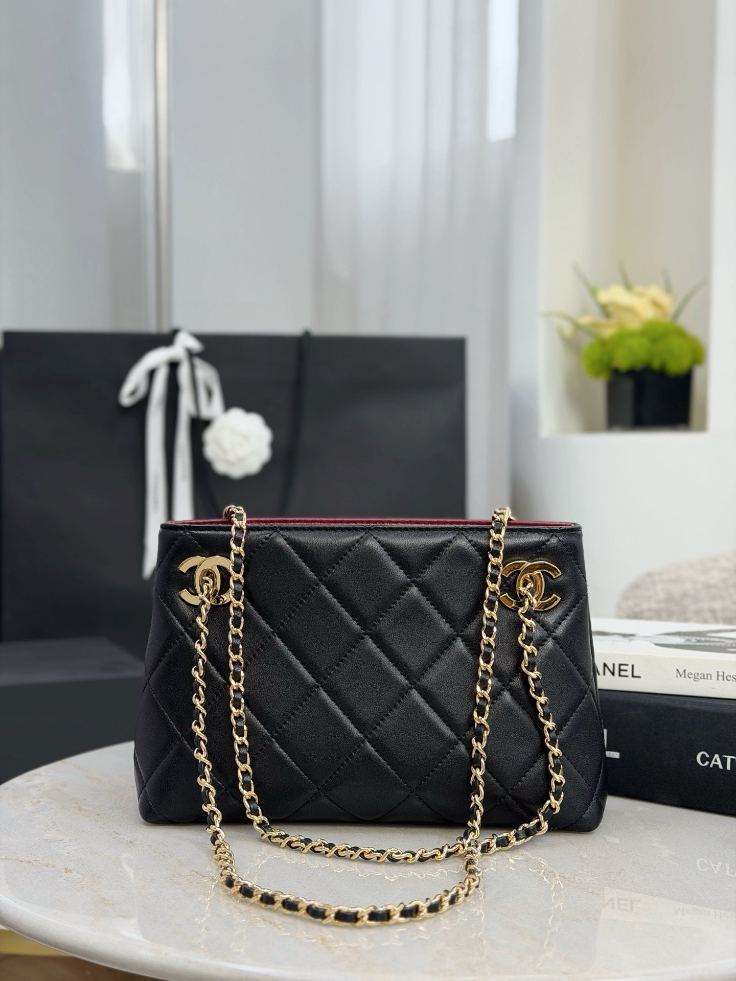 CHANEL Small Tote Lambskin - image 3