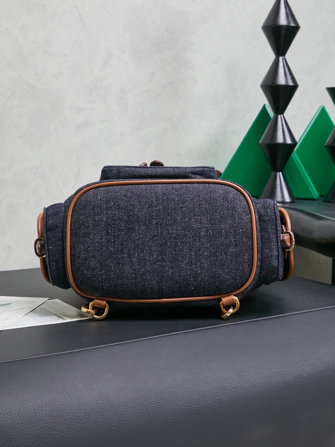 MIUMIU Canvas and leather backpack - image 5