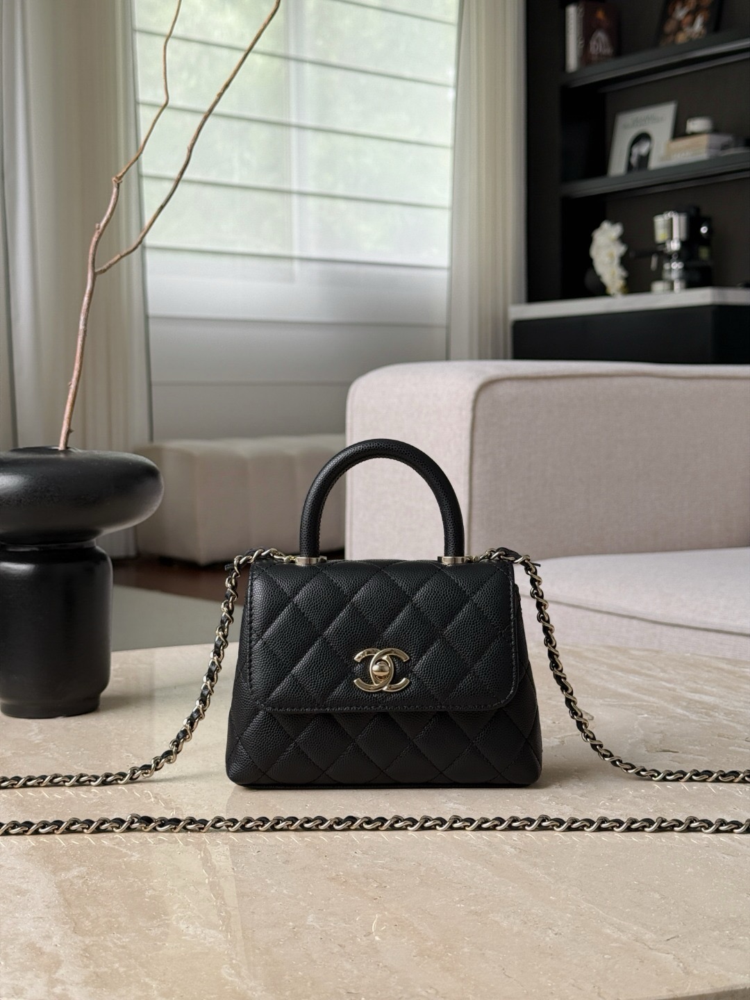 CHANEL Mirco Cocohandle Grained Calfskin - image 2