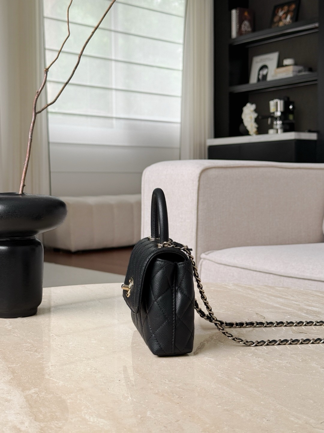 CHANEL Mirco Cocohandle Grained Calfskin - image 4