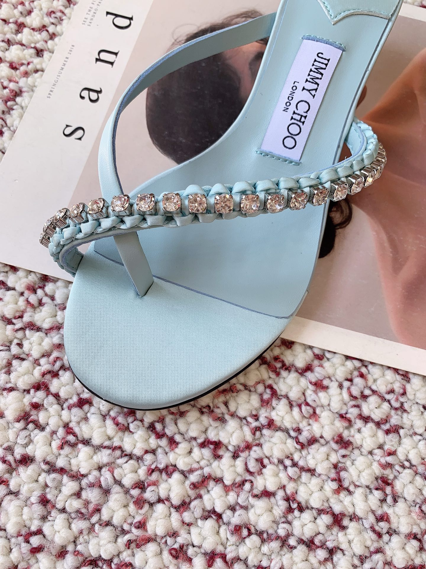 JIMMY CHOO Crystal-Embellished Heeled Mules - image 7