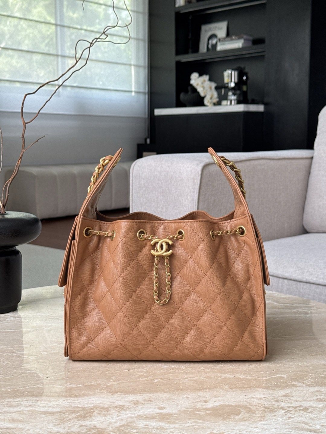 CHANEL 25Bag Caviar leather In Caramel - image 2