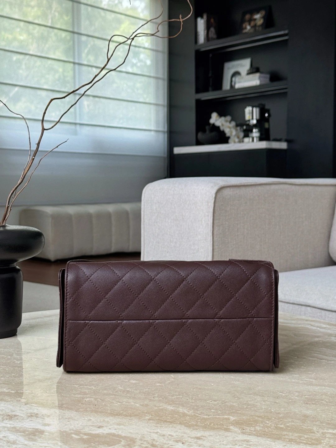 CHANEL 25Bag Caviar leather In Dark Brown - image 5