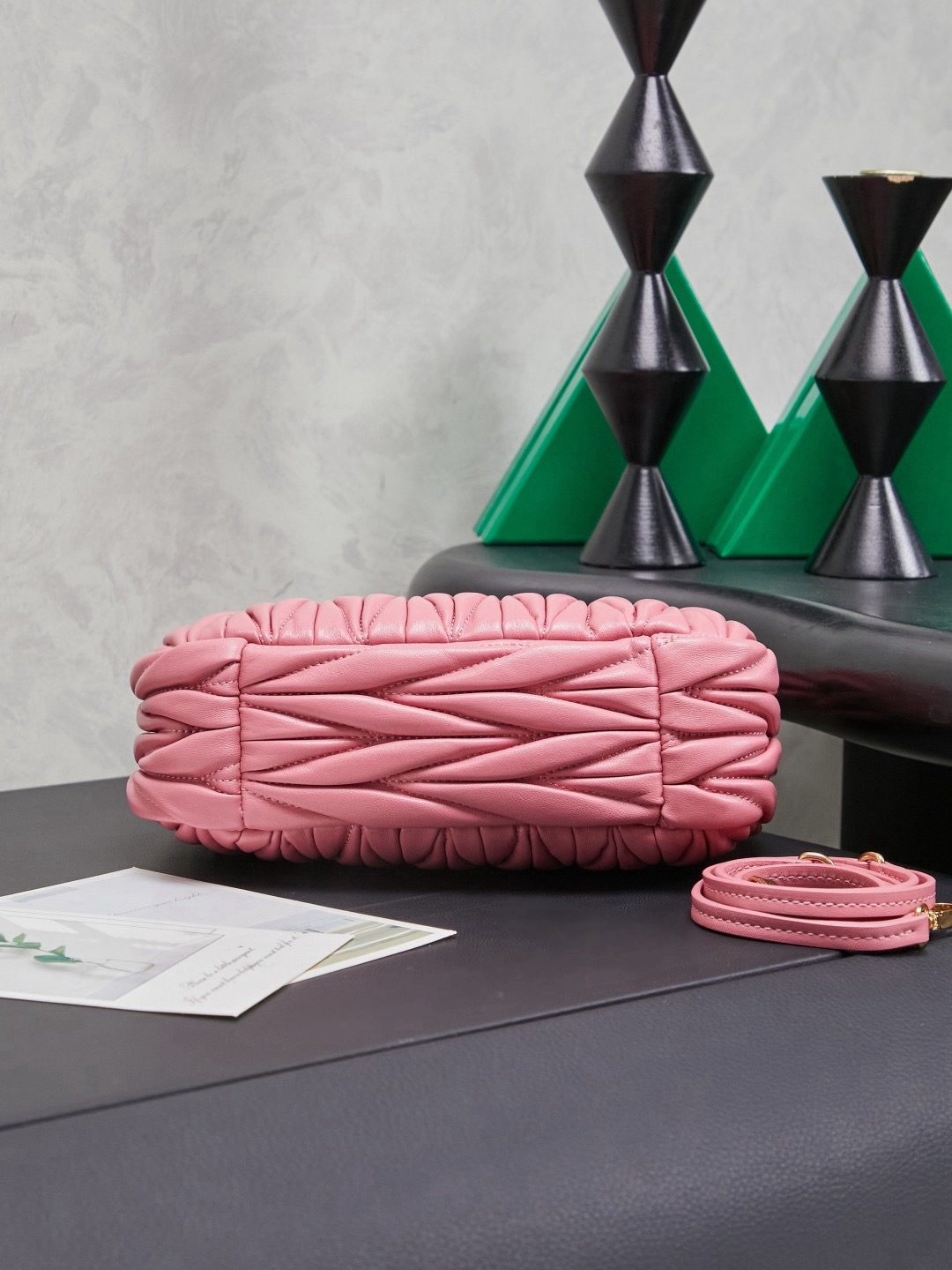 MiuMiu Wander matelassé nappa leather hobo bag - image 5
