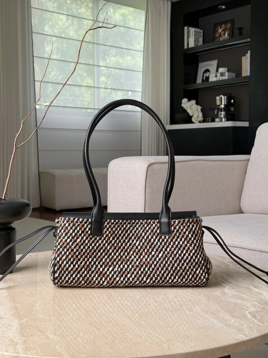 CHANEL Small Shopping Bag Tweed Calfskin - image 3