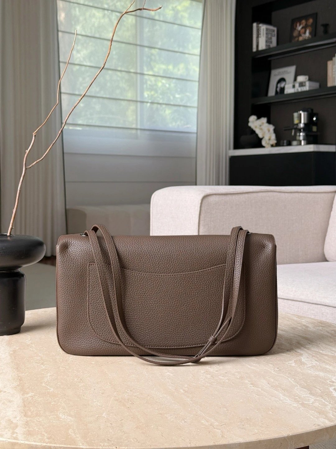 CHANEL Maxi Flap Bag Grained Calfskin In Light Brown - image 3