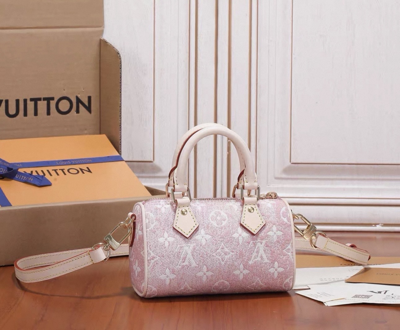 LV Nano Speedy Denim Collection - image 4