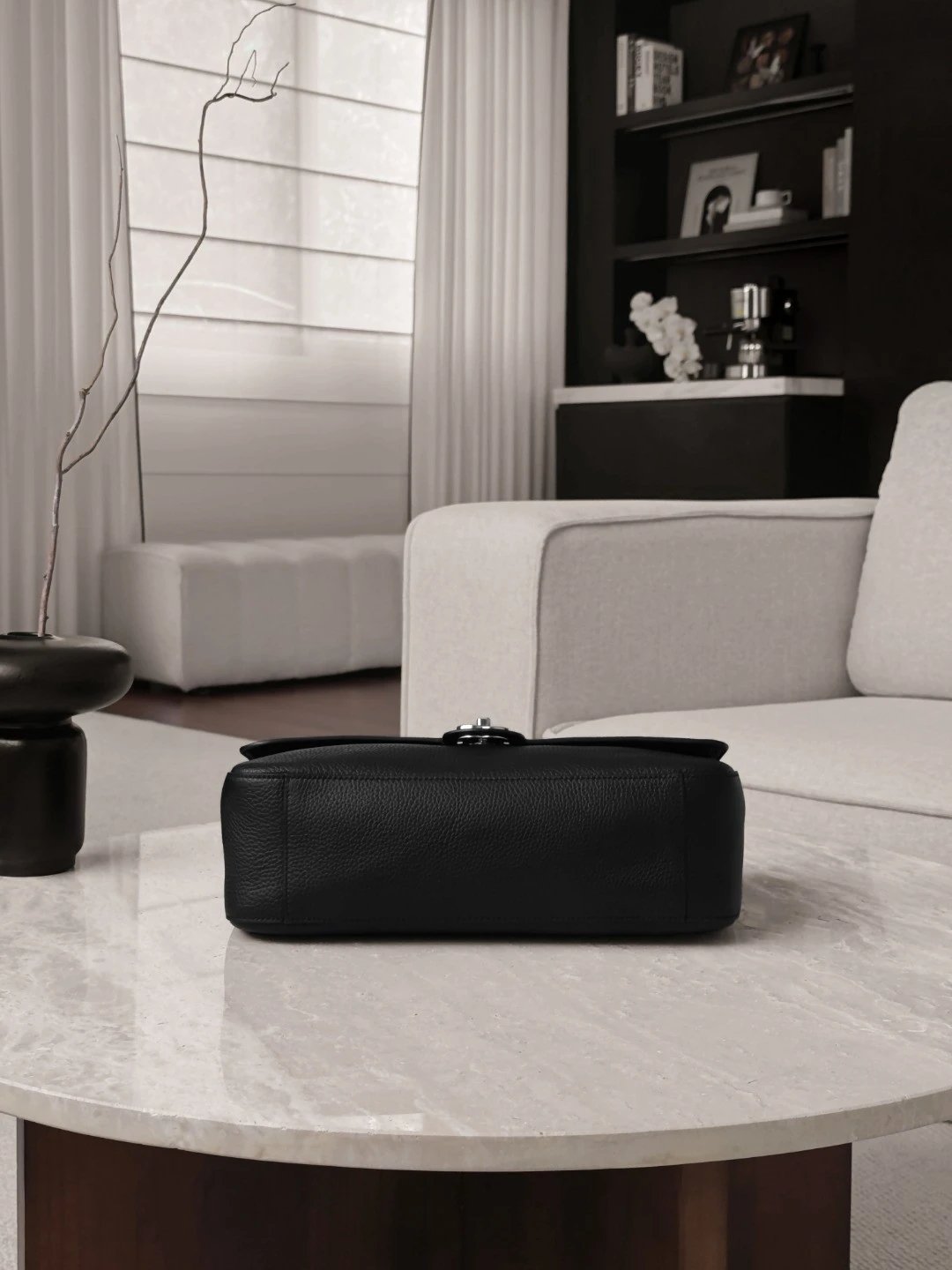 CHANEL Maxi Flap Bag Grained Calfskin In Black - image 5