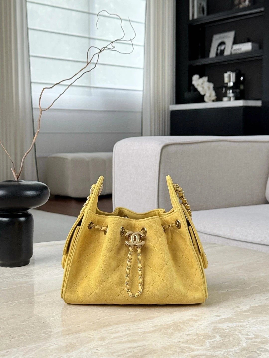CHANEL 26C MINI Hobobag Suede - image 2
