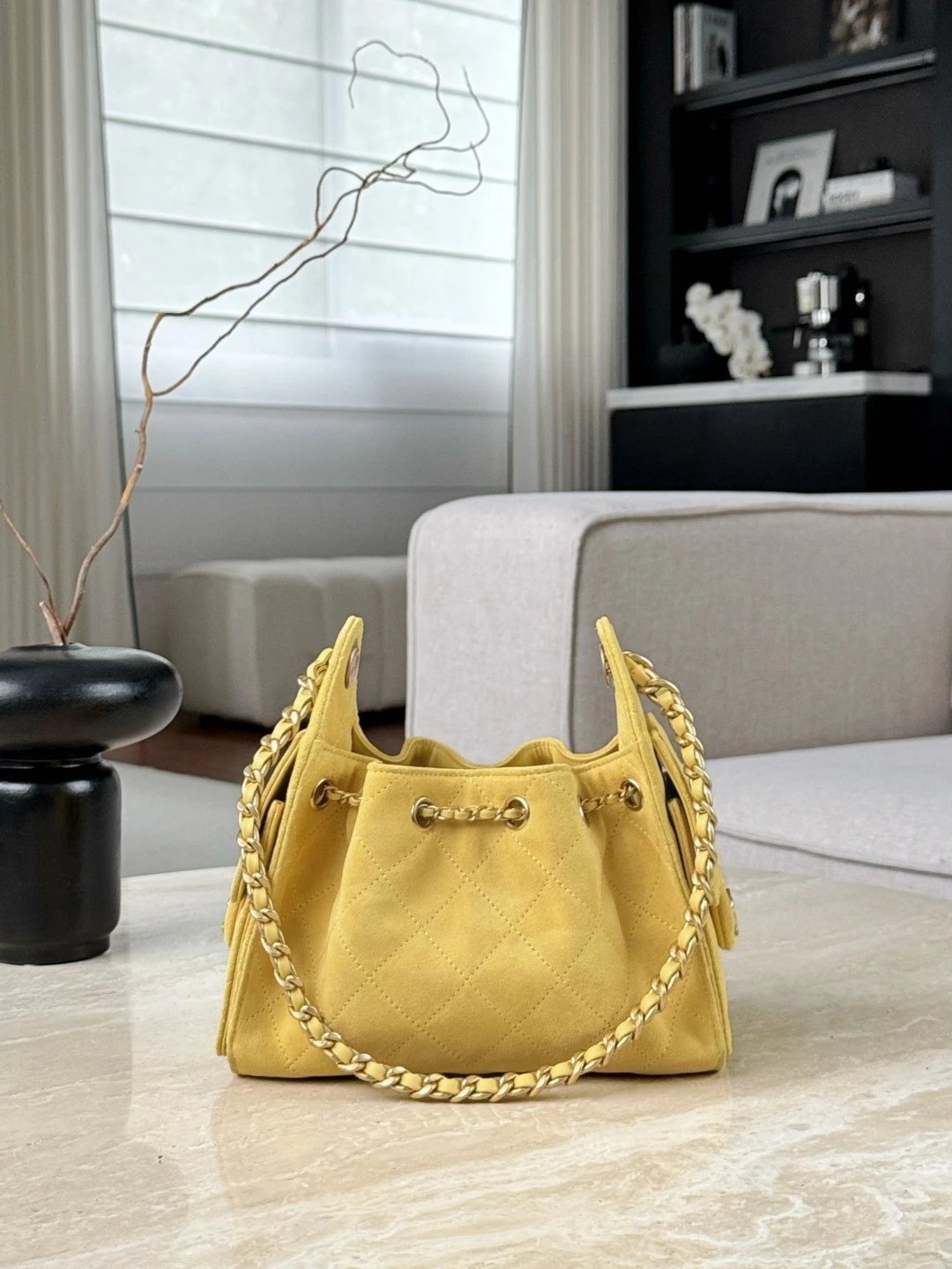 CHANEL 26C MINI Hobobag Suede - image 3