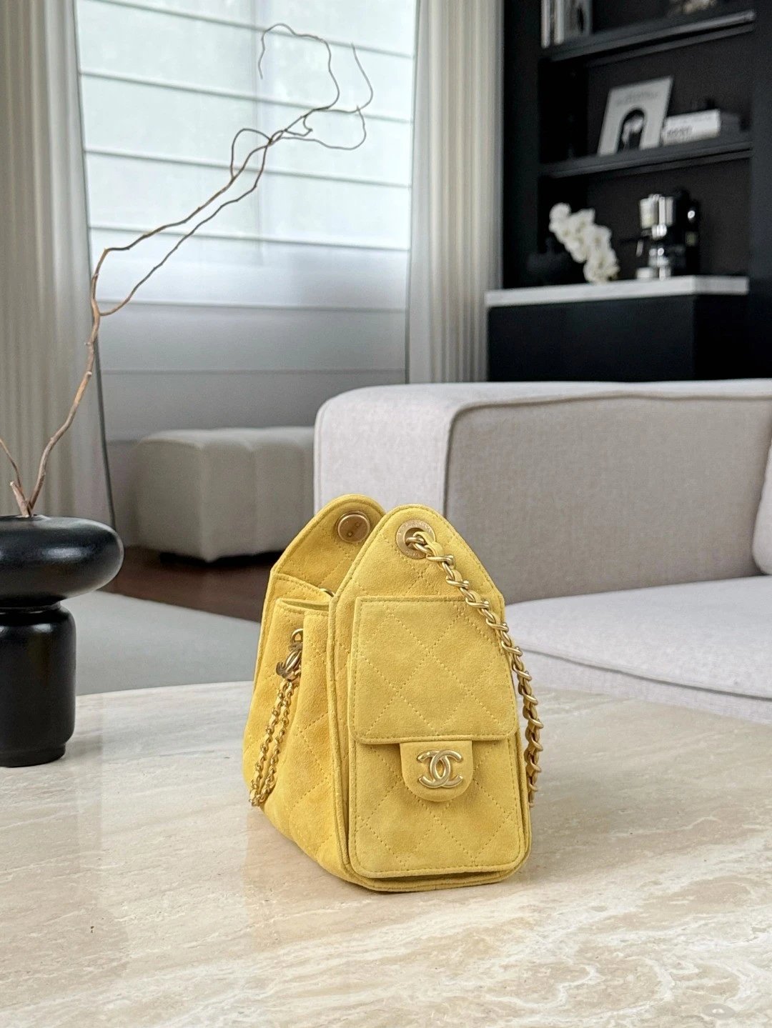 CHANEL 26C MINI Hobobag Suede - image 4