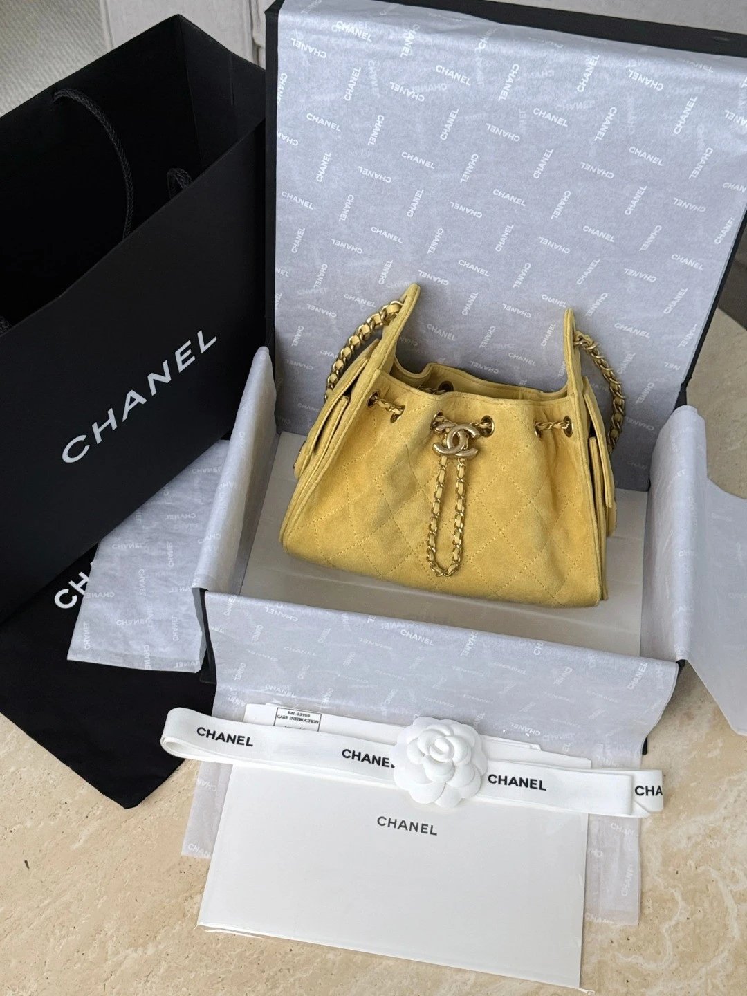 CHANEL 26C MINI Hobobag Suede - image 8
