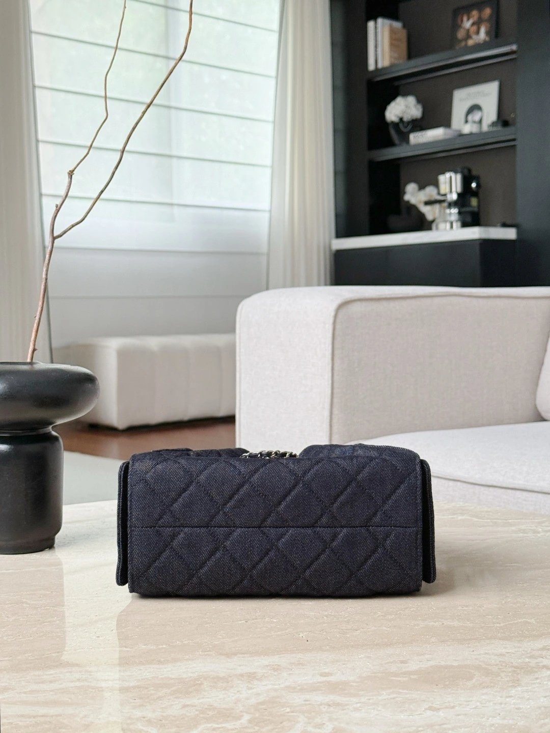 CHANEL 25bag Denim Dark Blue - image 5